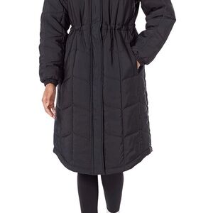 Amazon Essentials Women's Long Black Puffer Coat.